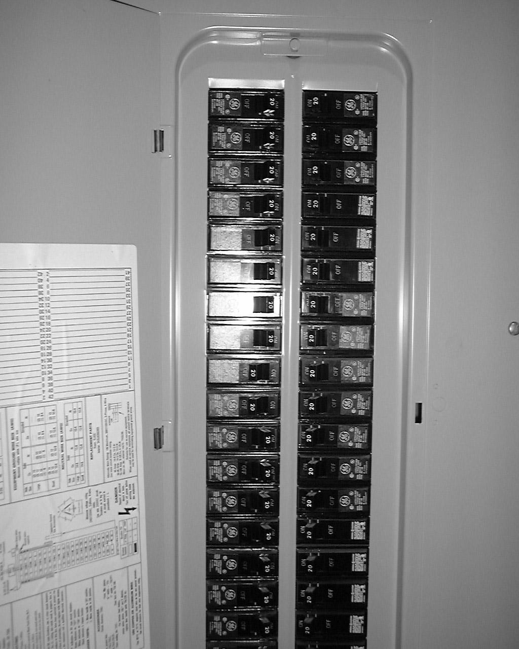 other side of the outlet box. 4. Before you begin installing the fan, Switch power off at Service panel and lock service disconnecting means to prevent power from being switched on accidentally.