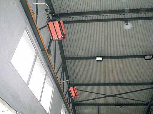 5. GAS INFRARED HEATERS Further improvement of radiant efficiency can be achieved by installing the insulation on the top of the reflector (Figure 5.