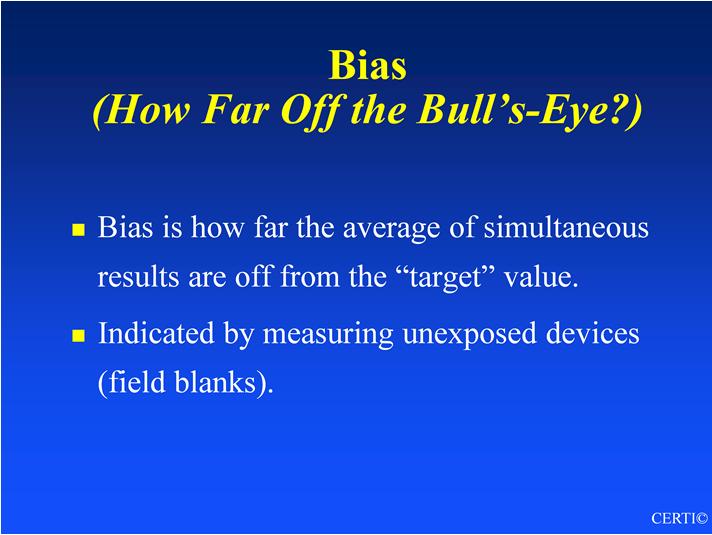 Topic 4 - Audio 48 Key Points - Field Blanks (5%) Blank and regular Electret ion chamber Unexposed Devices - Deploy in field along side regular test device Helps pick up problems with storage and