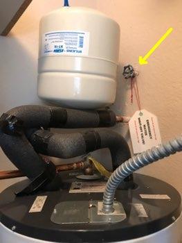 1. Shutoff Locations Shutoffs Observations: Water heater water line shutoff is located above the water heater.