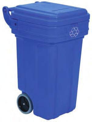 WASTE COLLECTION RECYCLING receptacles A] huskee round Molded of engineered resins with seamless construction, the Huskee is a