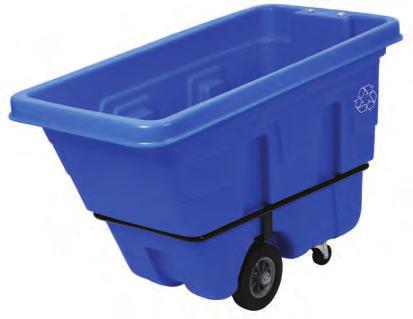Two stationary and two fixed casters allow this unit to be turned on its own axis for greater mobility. Ideal for bulk recycle collection. 400 lb. weight capacity. Size Color 5916-1 16 cu. ft.