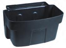 Recessed lid design allows the bus tubs to be stacked securely for transport or storage.