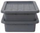 B] silverware & refuse bins These durable polyethylene silverware and refuse bins complete the popular