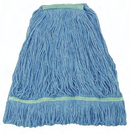 FLOOR CARE WET LOOPED-END WET MOPS A] FANTASTIC 100% recycled rayon and PET The Fantastic is constructed of a super absorbent, 4-ply conditioned rayon/synthetic yarn.
