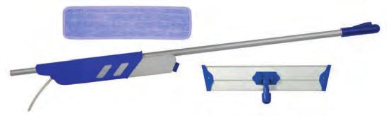 ergoflo kit Our ErgoFlo Mop Handle also comes in a kit which includes a C717016 Pro II Flat Mop Frame and two C103018 18 Super Pro II blue microfiber mops.