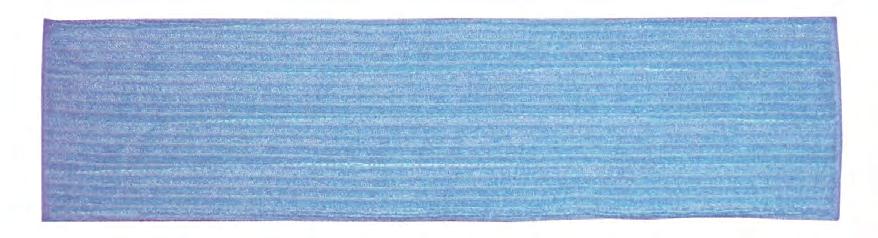 Unlike conventional mop yarns, each strand of microfiber is wedge-shaped with sharp edges which makes it very effective for removing, absorbing and accumulating virtually any type of dirt, dust,