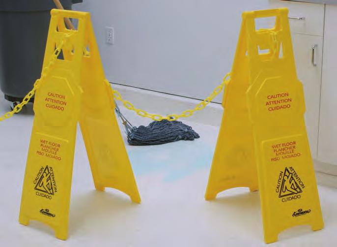119C Closed Sign Yellow 6 13.75 lbs. 1.870 ft. 119 119C Maxi-warn wet floor signs The new 37 high, easel-type floor sign with two-sided, trilingual (Eng/Sp/Fr) message.