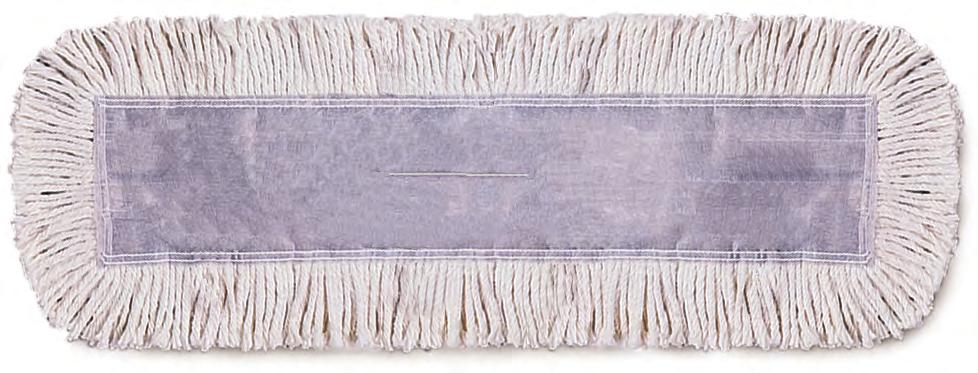 FLOOR CARE DRY conventional dust mops value line This economical, yet durable dust mop is constructed of 4-ply, long staple cotton yarn which is tufted into a white polyester backing, providing more