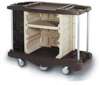 GENERAL CLEANING Lodging carts & accessories Our carts and accessories are durable, easy to clean and highly maneuverable. They are designed to optimize storage and increase productivity.