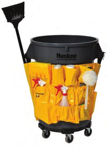 WASTE COLLECTION receptacles, lids & accessories A] HUSKEE caddy bag Add this adjustable nine pocket caddy bag to a Round or Square