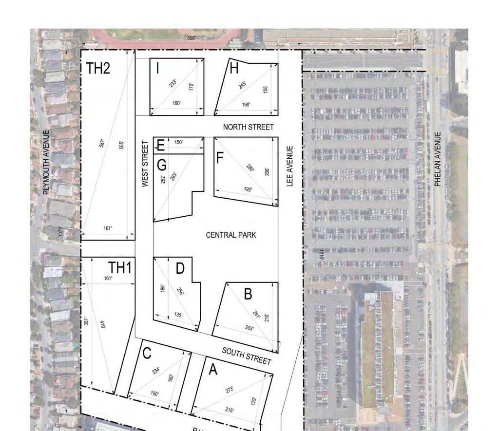 Environmental Evaluation Example Technical Diagrams This is a preliminary diagram showing the size of the residential blocks.