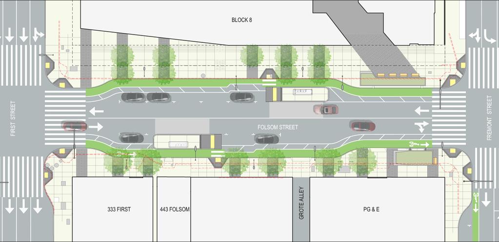 Folsom Streetscape GO(30 Proposed Muni Line 12 on Folsom