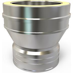 ADAPTOR FROM FLEX Code:02-***-101 Used to convert from Flexible liner beneath, to Twin wall insulated flue above.