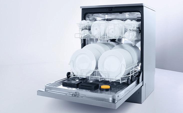Dishwasher model PG 8059 Theoretical capacity [plates/baskets/h] 456/24 Shortest programme cycle [mins.] 5 Programmes 13 External dimensions H/W/D [mm] 820 880/600/600 Water connections CW/HW max.