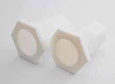 65 65 37 37 7 7 ProtectIon caps And ProtectIon SetS Example: Protection Caps M30/M32 PTFE ProtectIon cap The PTFE protection cap (PEEK and Delrin are also available is designed for applications where