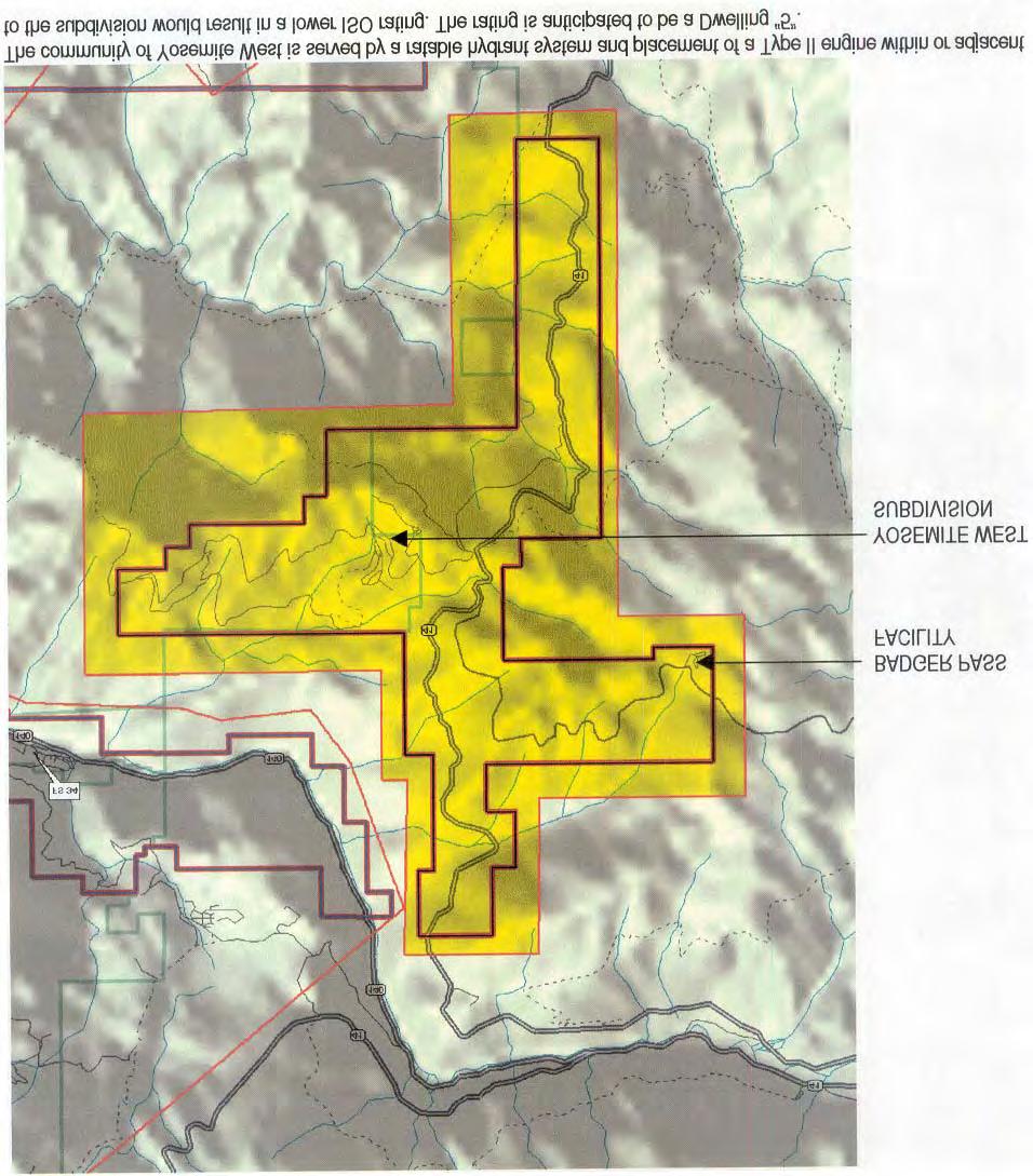 YOSEMITE WEST RESPONSE AREA FS 35 (FUTURE) MARIPOSA COUNTY FIRE The proposed station would also serve the Yosemite Nafional Park assets as well as the