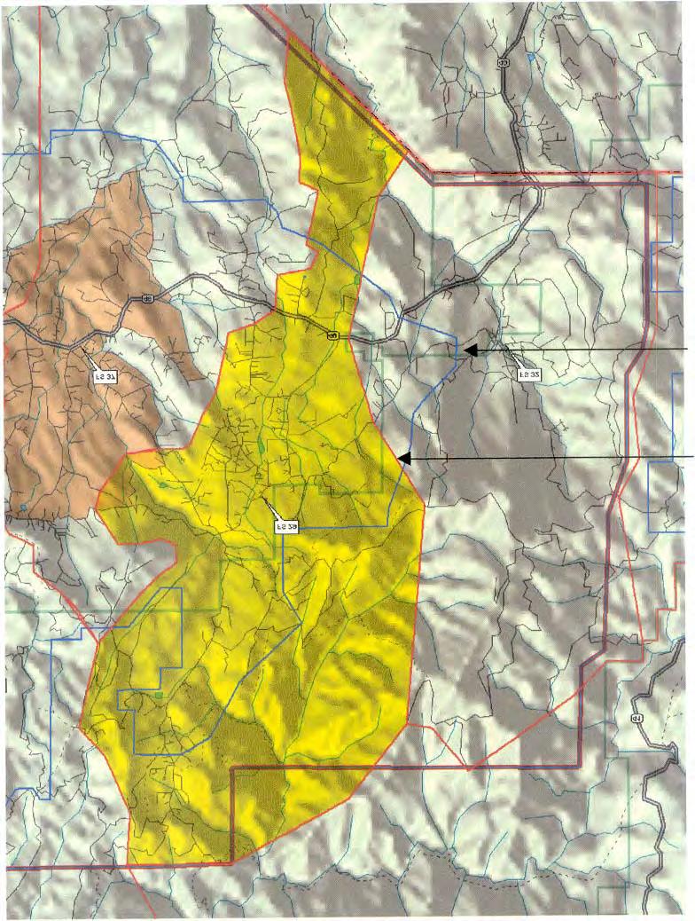 LUSHMEADOWS RESPONSE AREA FS 29 MARIPOSA COUNTY FIRE RESPONSE AREA BOUNDARY ISO'8" BOUNDARY The Lushmeadows homeowners have developed a 'dy hydrant system to improve Fireflow within the subdivision