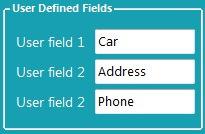PIN Length You can adjust PIN length here Range: 4 6 digits User Defined Fields User Defined Fields