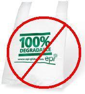 corn starch or sugarcane fiber. You may buy these bags at most local businesses that sell regular garbage bags.