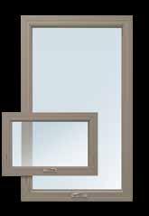 For more character, consider adding 100 Series sidelight windows on each side of your door and a transom window on top. GLIDING WINDOWS These windows have one stationary sash and one that opens.