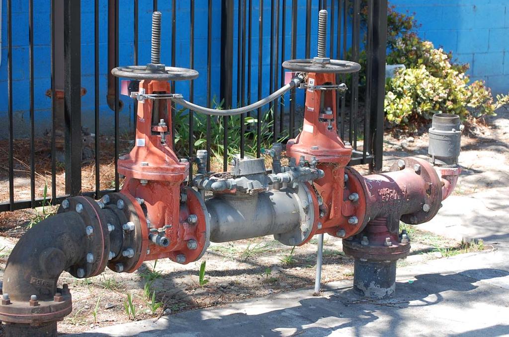5 Backflow protection: The potable water supply to automatic sprinkler and standpipe systems shall be protected against backflow as required by the Health and Safety Code 13114.7.