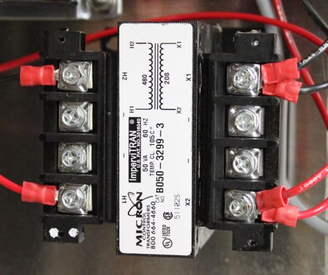 Install the replacement magnetic contactor with the two (2) screws removed in the last step.