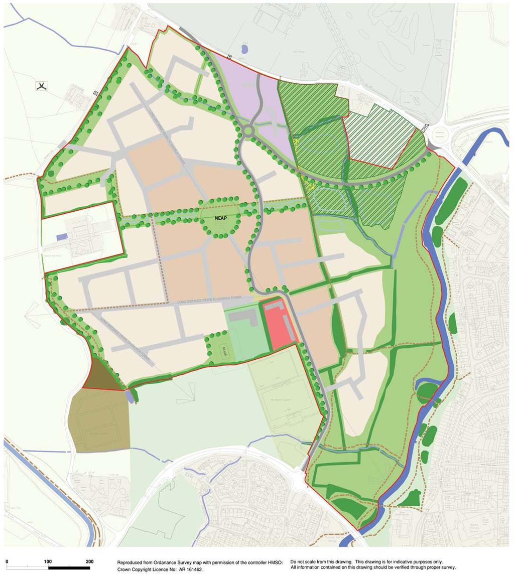 11. Indicative Masterplan An indicative Concept Masterplan has been prepared which has drawn on the extensive constraints analysis work and the land use opportunities that have been identified.
