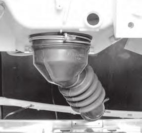 Stability for this suspension system is provided by three concrete counterweights. Two are located at the front of the wash tub. One is positioned at the back of the tub.