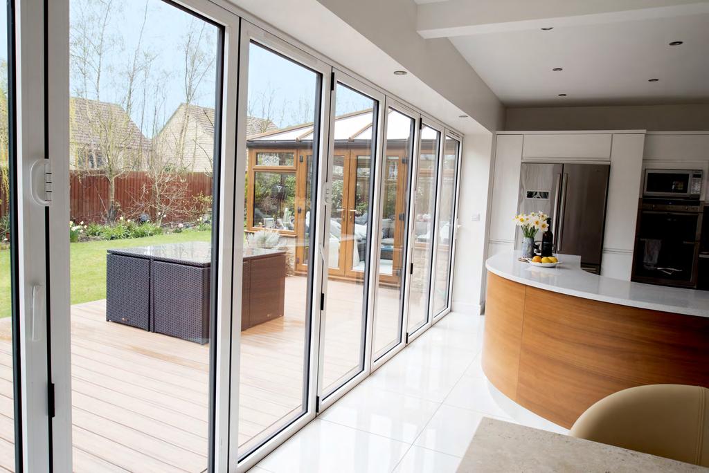 Aluminium Bi-Folding Doors Thermal Performance 7 Thermal Performance Our doors include multiple rigid rubber seals and draught excluders to ensure that you get nothing but sunlight passing