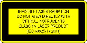 Getting Started Laser Safety Information The laser source specified by this user guide is classified according to IEC 60825-1 (2001). The laser source complies with 21 CFR 1040.