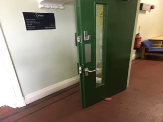 135 Are all fire resisting doors kept closed and not wedged open? NO During the assessment it was noted that a number of fire resisting doors are wedged open.