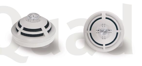 IQ8Quad Acoustic alarm: the detector with a sound IQ8Quad cannot be overheard, as the sounder is an integral part of the IQ8Quad.