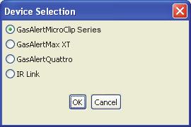 2 S, LEL Sensor Configuration User Options Language Menu 7. Click OK. 8.