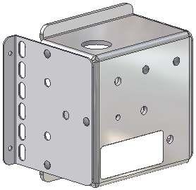 One hole on top and one on bottom for 1/2 conduit fittings MOUNTING INSTRUCTIONS Three (3) mounting