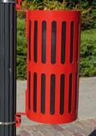 Pole Mounted Mini Litter Receptacle MC050 N/A N/A Recycling Receptacle, 40 gallon, Top Load,