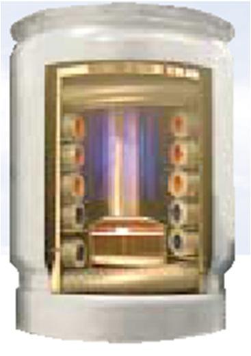High efficiency condensing gas fired water heaters Storage MAXXflo Stainless steel storage water heater External heat