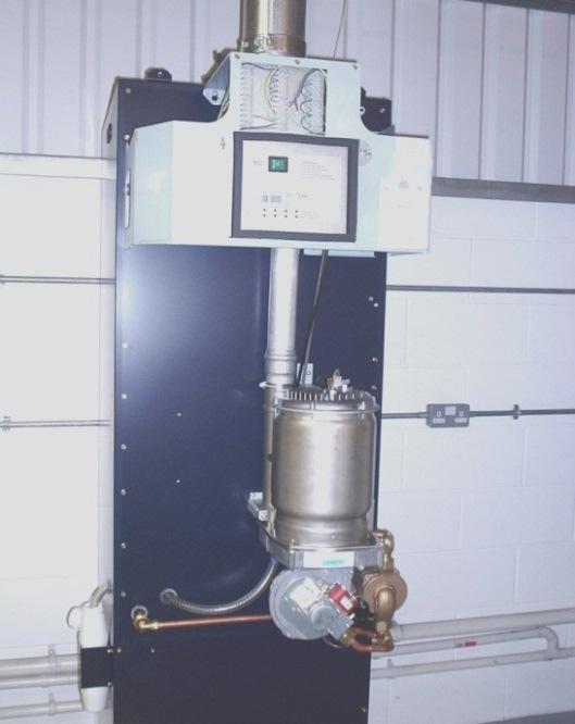 High efficiency condensing gas fired water heaters Storage MAXXflo Stainless steel storage water heater
