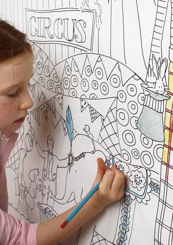 Colouring-in Wallpaper - Colour in the