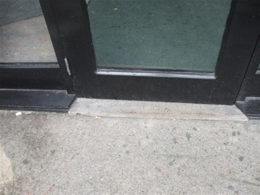 Main Entrance: There is a step at the door; a small redesign of the