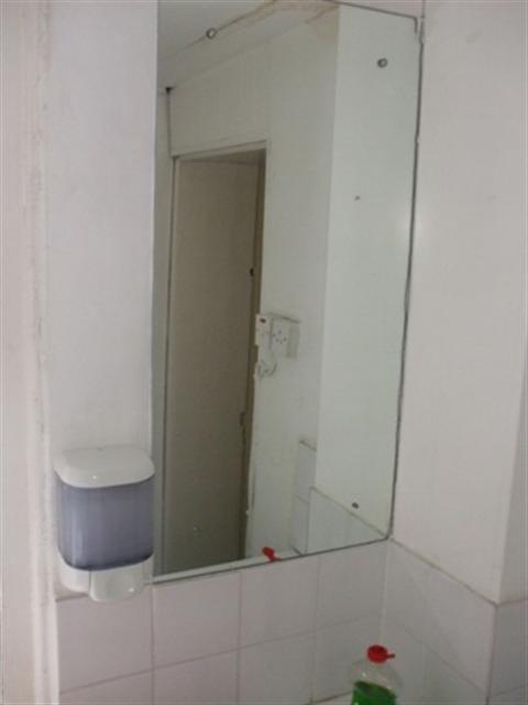 Generic Dunlop Oriel House Toilets: The mirror does not start at