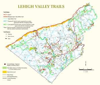 Protecting and Promoting Regional Trails Lehigh Valley Trail Network Trails are an integral part of the region s outdoor recreation infrastructure.