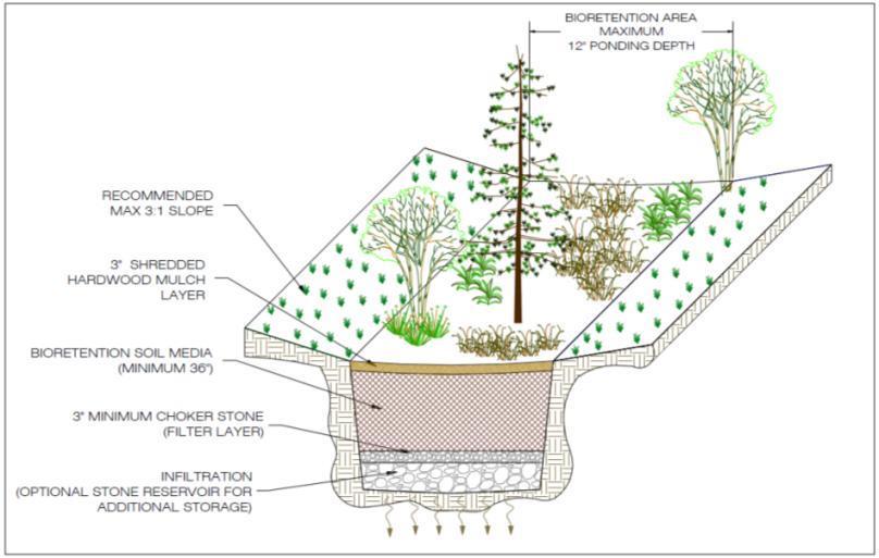 Bioretention Level 2 -- Infiltration 36 soil media
