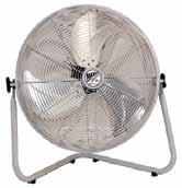 non-skid feet for stability OSHA compliant grille ETL listed One-year limited warranty PEDESTAL FANS 3-speed