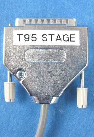 stage, connect the Stage Cable labelled T95 STAGE (1)