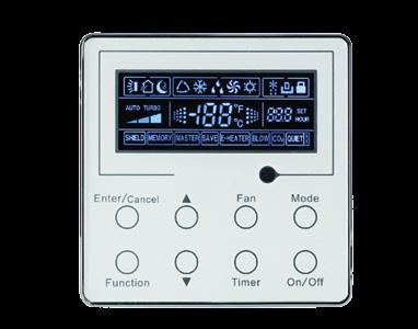 Available functions: child lock, energy saving, drying, health, ventilation, quiet/ auto quiet, sleep, light, absence, low-temperature dehumidifying, I-feel and timer.