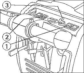 Remove the drain tube from its seat, unscrew the drain plug and empty the recovery tank (Lift the left side of the tank a few centimeters to accelerate final emptying phases).