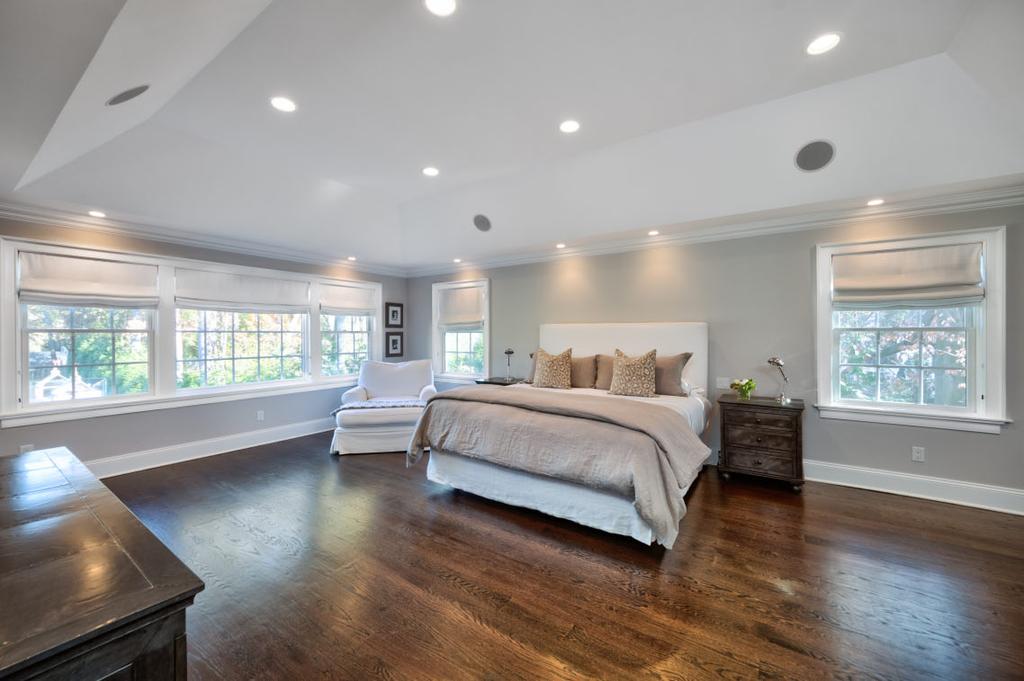 When it s time to retire at the end of the evening you ll proceed to the stately staircase leading up to the second level where a central foyer guides you to the Master Bedroom Suite and 4 additional