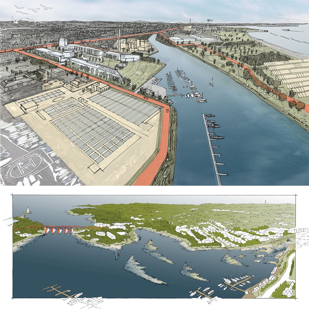 MP15.10 Black Rock Harbor: Powering the City (Top) Setting new standards, technical innovations to protect the bourgeoning Eco-Industrial Park are proposed and planned, including a later-phase Bridge