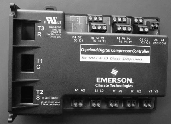High Voltage Terminals A1 & A2 Alarm Relay Out M1 & M2 Contactor L1 Control Voltage N L2 Control Voltage L U1 & U2 Digital Unloader Solenoid V1 & V2 Vapor Injection Solenoid WARNING Figure 10 -